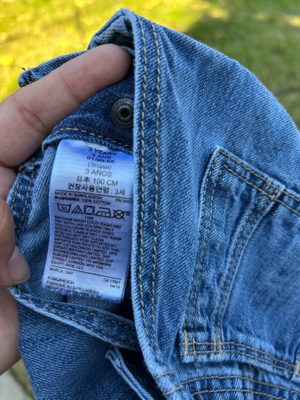 GAP Kids Denim Overalls - Blue